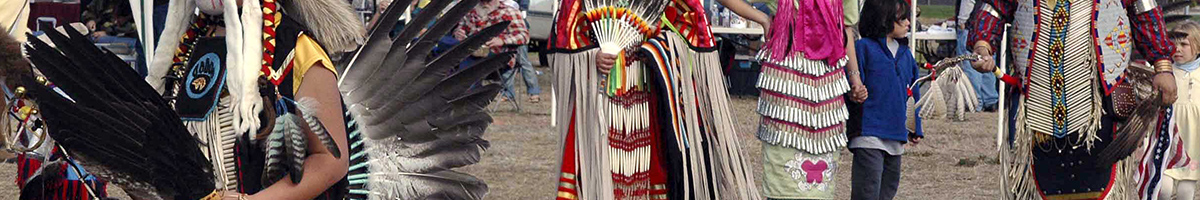 Chapter 1 banner of people at a powwow