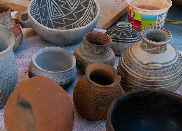 Clay pots
