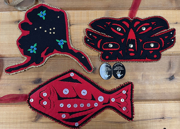 Ornaments with Alaskan designs