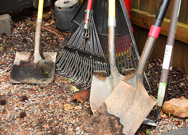 Shovels and rakes