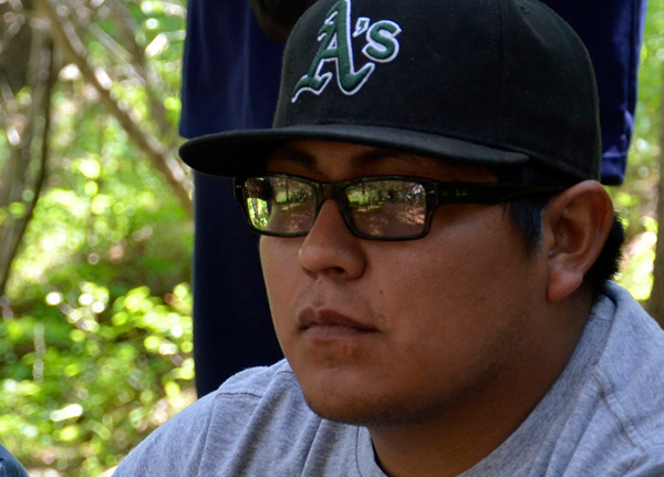 Young man looking into the distance