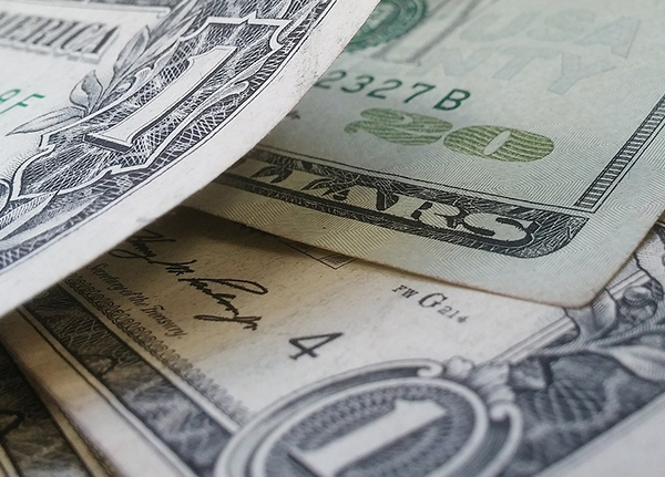 A small stack of cash