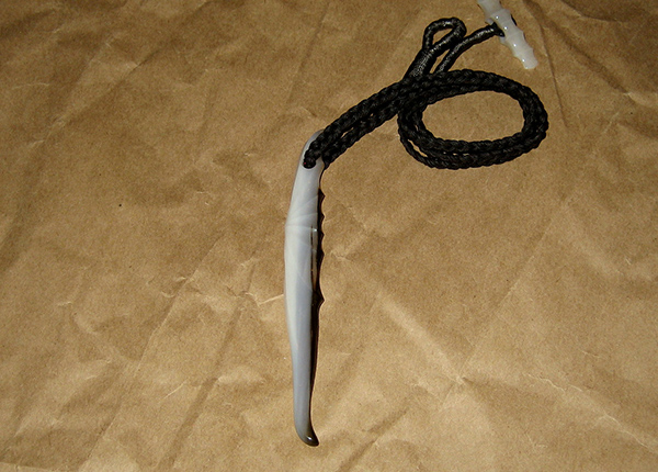 Carved pendant on a necklace